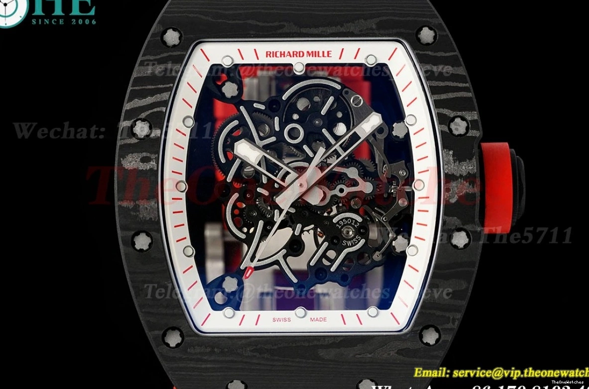 RM055 RU on NTPT Crown Red RMUL2 Clone Super ZF Red Strap Rubber 0406